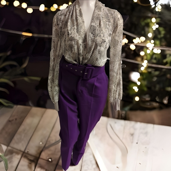 Bebe Snake Print Body Suit - Picture 1 of 4